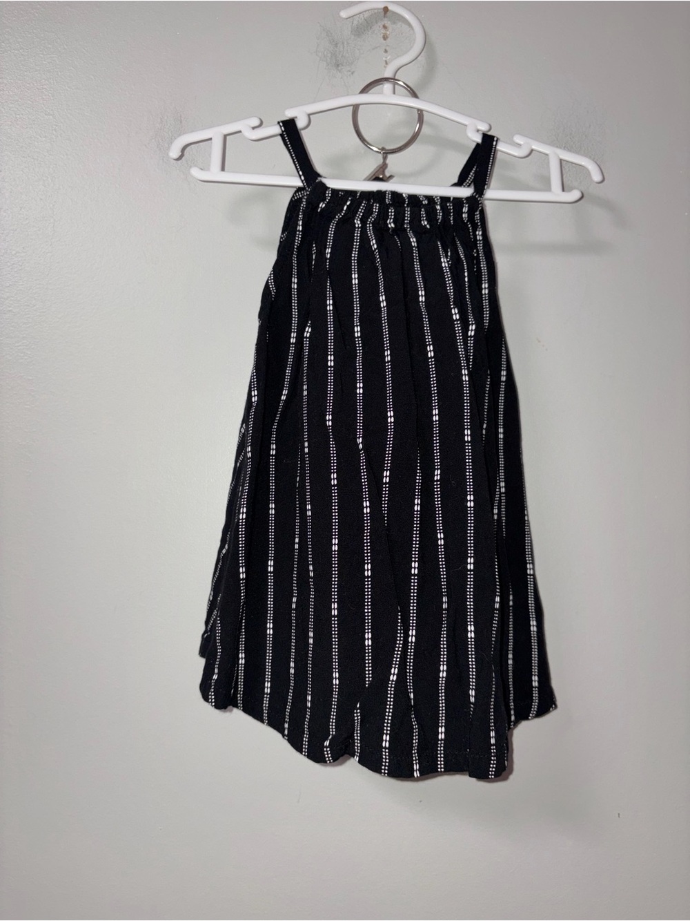 Old Navy Black White Striped Tank & Shorts Set Girls 2T